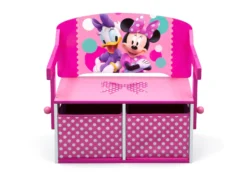 Delta Children Minnie Mouse Activity Bench -Delta Children TB87202MN activity bench minnie conversion B front 01 high res scaled