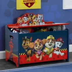 Delta Children PAW Patrol Deluxe Toy Box -Delta Children TB87207PW paw patrol wooden toy box hangtag 720x 46dc3a37 73ee 4fae a1c1 4334519e4bd7