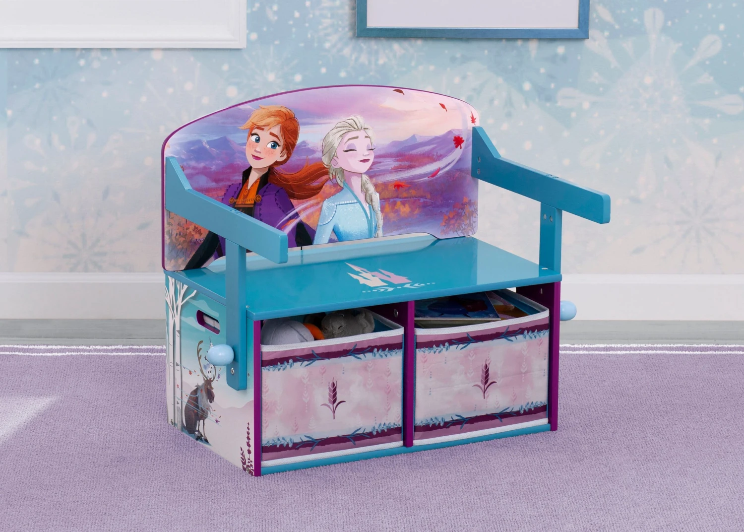 Delta Children Frozen II Convertible Activity Bench 4 Delta Children Frozen II Convertible Activity Bench - Image 4