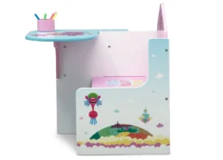 Delta Children Trolls World Tour Chair Desk With Storage Bin -Delta Children TC83721TR trolls chairdesk left side hi res scaled