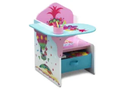 Delta Children Trolls World Tour Chair Desk With Storage Bin -Delta Children TC83721TR trolls chairdesk right props hi res scaled