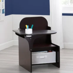 Delta Children MySize Chair Desk -Delta Children TC83760GN 207 dark chocolate chairdesk hangtag hi res 6f10c807 aa5e 4648 982c 03c7fcc9608c