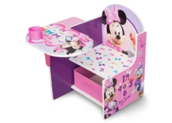 Delta Children Minnie Mouse Chair Desk With Storage Bin -Delta Children TC85663MN minnie mouse chair desk left hi res 134d0fa6 78c6 4324 a634 550100b88b81