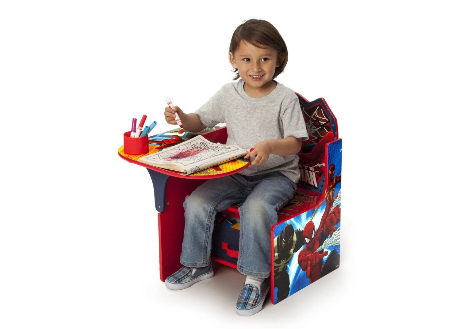 Delta Children Spider-Man Chair Desk With Storage Bin 4 Delta Children Spider-Man Chair Desk With Storage Bin - Image 4
