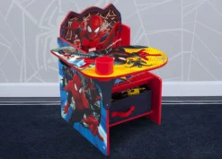 Delta Children Spider-Man Chair Desk With Storage Bin