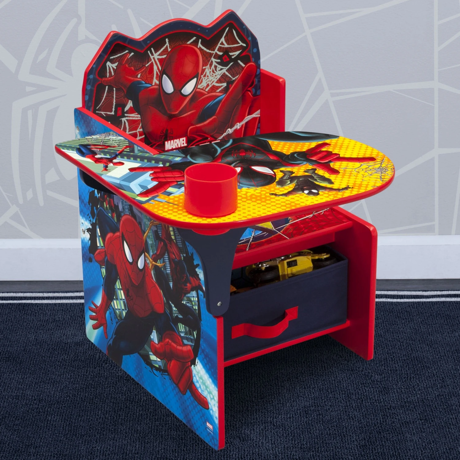 Delta Children Spider-Man Chair Desk With Storage Bin 5 Delta Children Spider-Man Chair Desk With Storage Bin - Image 5