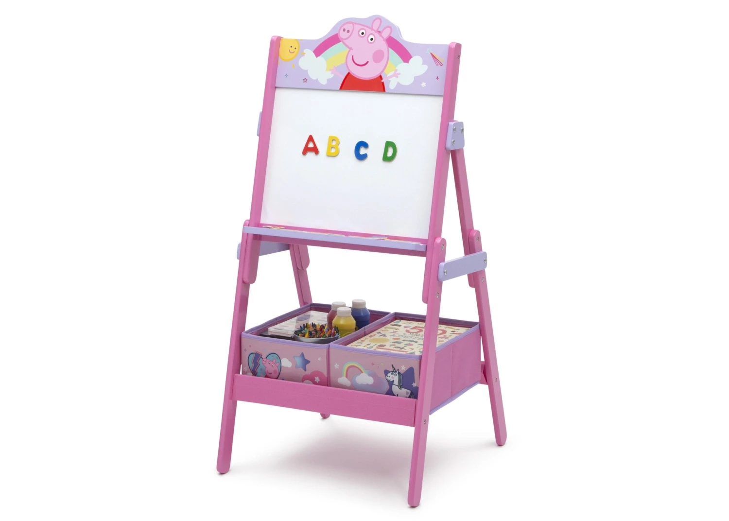 Delta Children Peppa Pig Wooden Activity Easel With Storage 4 Delta Children Peppa Pig Wooden Activity Easel With Storage - Image 4