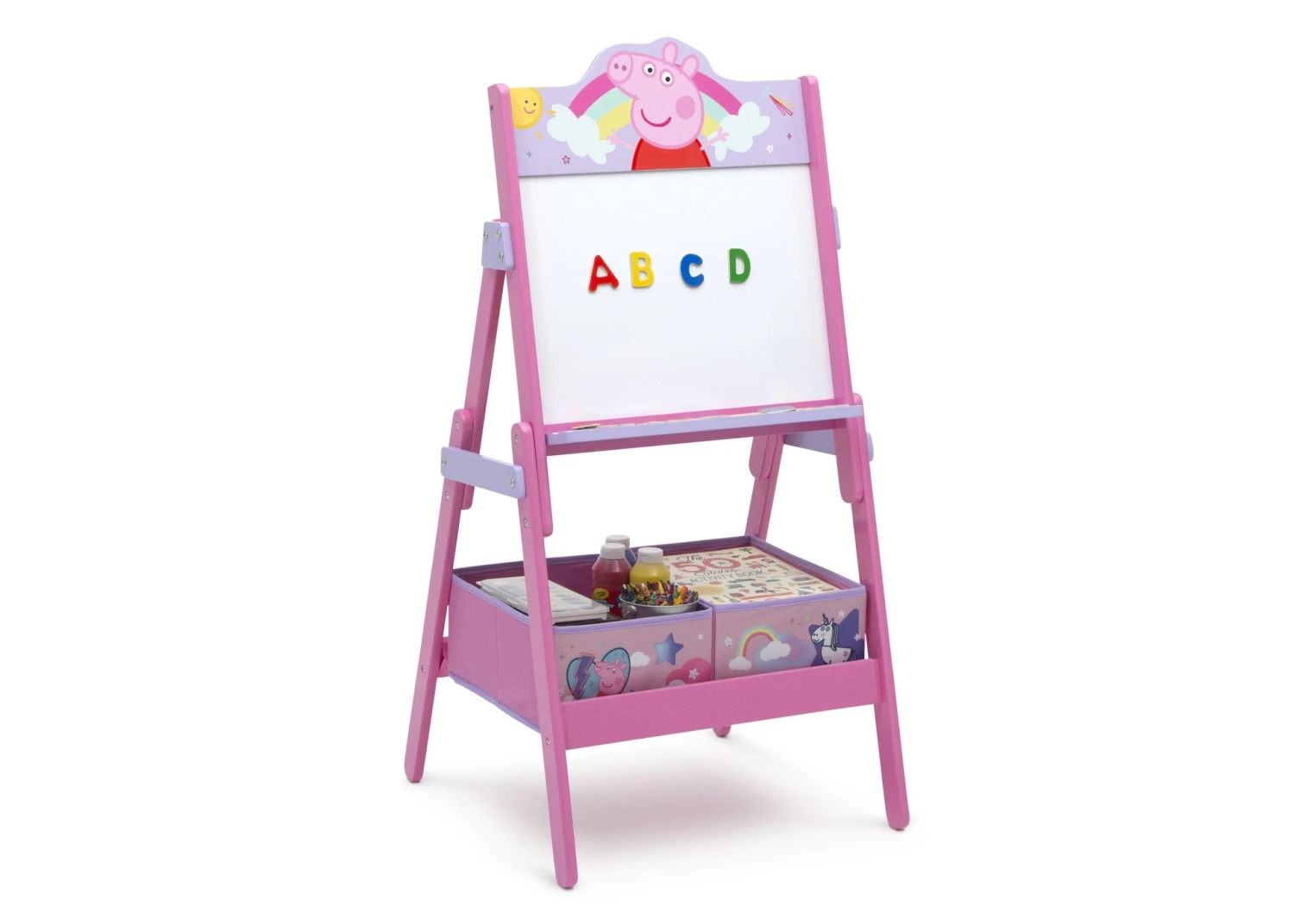 Delta Children Peppa Pig Wooden Activity Easel With Storage 3 Delta Children Peppa Pig Wooden Activity Easel With Storage - Image 3