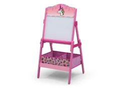 Delta Children Rainbow Dreams Wooden Activity Easel With Storage -Delta Children TE87545RD rainbow dreams whiteboard easel left high res scaled