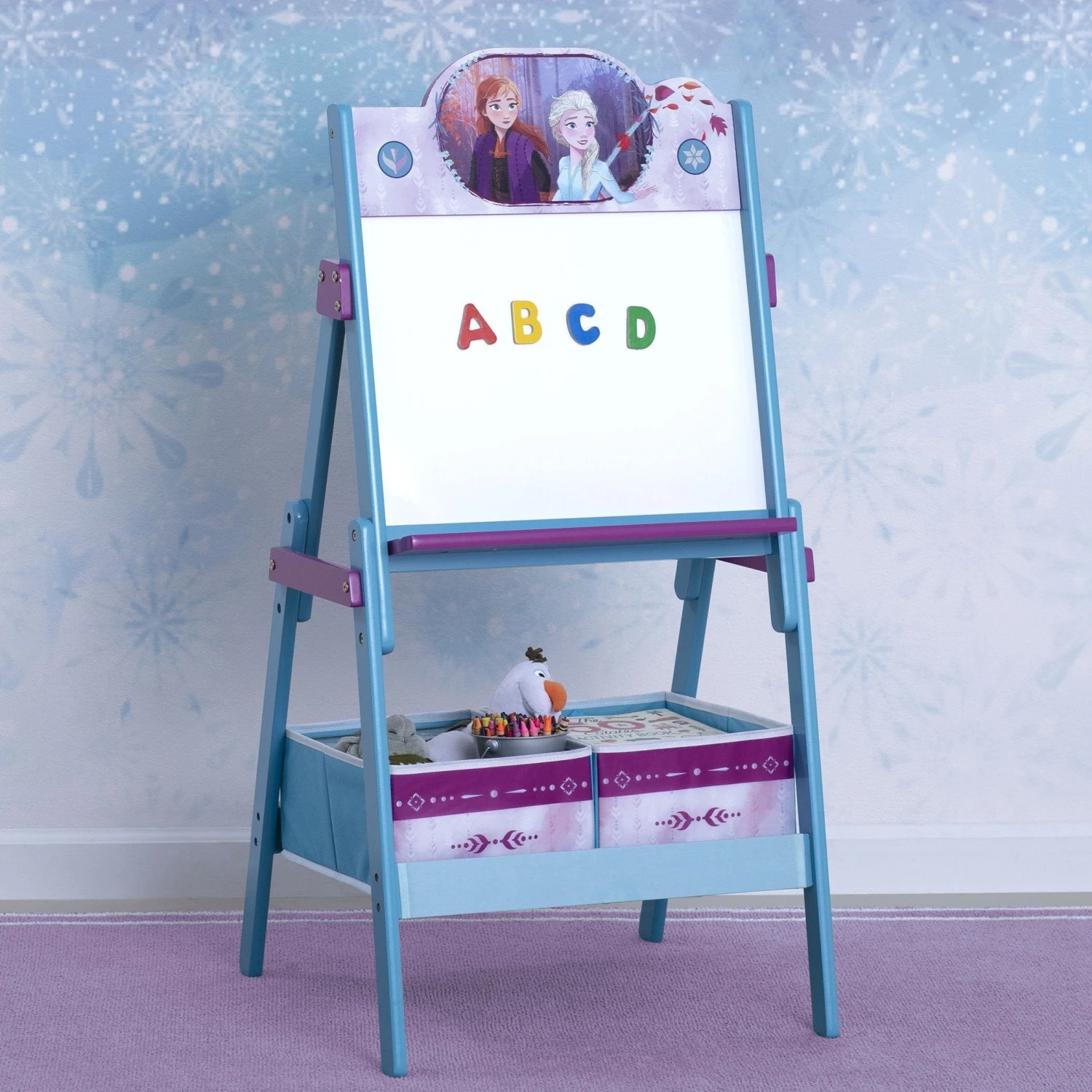 Delta Children Frozen II Wooden Activity Easel With Storage 1 Delta Children Frozen II Wooden Activity Easel With Storage