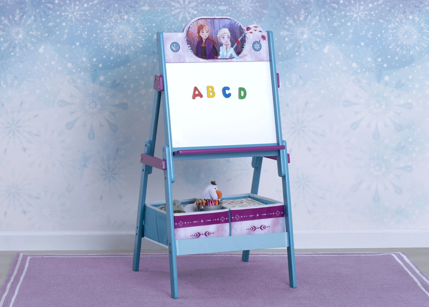 Delta Children Frozen II Wooden Activity Easel With Storage 2 Delta Children Frozen II Wooden Activity Easel With Storage - Image 2