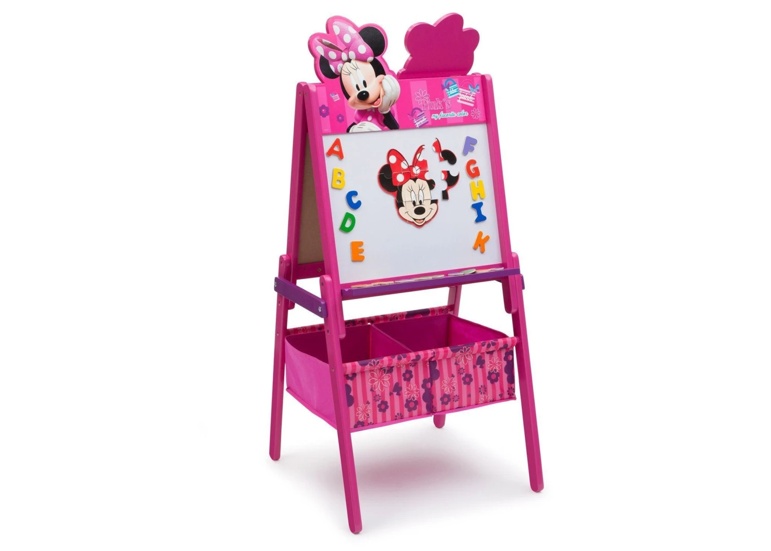 Delta Children Minnie Mouse Wooden Double Sided Activity Easel 2 Delta Children Minnie Mouse Wooden Double Sided Activity Easel - Image 2