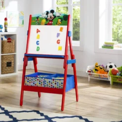 Delta Children Mickey Mouse Wooden Activity Easel 9 Delta Children Mickey Mouse Wooden Activity Easel -Delta Children TE87583MM mickey whiteboard easel room us walmart rect hi res 2