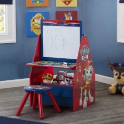 Delta Children PAW Patrol Deluxe Kids Art Table - Easel, Desk, Stool, Toy Organizer -Delta Children TE87595PW lesscropped paw patrol activity center easel hangtag hi res a1105f6d aca9 4e17 9b38 8b2f2f03eb1f