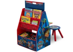 Delta Children PAW Patrol Deluxe Kids Art Table - Easel, Desk, Stool, Toy Organizer -Delta Children TE87595PW paw patrol activity center book hi res 2830127a 160c 4e34 a919 2a382e8ca2cf scaled