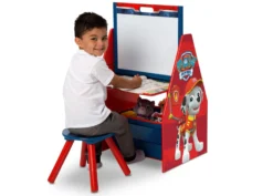 Delta Children PAW Patrol Deluxe Kids Art Table - Easel, Desk, Stool, Toy Organizer -Delta Children TE87595PW paw patrol activity center desk hi res b29b5fac 5c2d 42d1 b3ae 8c51961ce7d0 scaled
