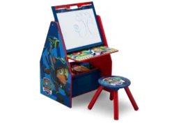 Delta Children PAW Patrol Deluxe Kids Art Table - Easel, Desk, Stool, Toy Organizer -Delta Children TE87595PW paw patrol activity center easel right hi res b7752732 f290 4eae bce6 e43172a16e7a scaled