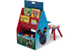 Delta Children Mickey Mouse Activity Center - Easel Desk With Stool & Toy Organizer 12 Delta Children Mickey Mouse Activity Center - Easel Desk With Stool & Toy Organizer -Delta Children TE87598MM mickey activity center book hi res scaled