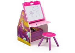 Delta Children Princess Activity Center - Easel Desk With Stool & Toy Organizer -Delta Children TE87602PS princess activity center easel right hi res 8e03dc2c 38b4 4aed bc71 d715305ff22f scaled
