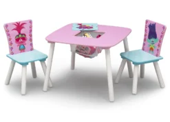 Delta Children Trolls World Tour Table And Chair Set With Storage -Delta Children TT87401TR trolls tnc props left hi res scaled