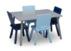 Delta Children Kids Table And Chair Set (4 Chairs Included) 23 Delta Children Kids Table And Chair Set (4 Chairs Included) -Delta Children TT87414GN TNC Blue Grey chairs inside right hi res 900x 08ea89be 4788 46c2 9e6e bb2ec4a94bda