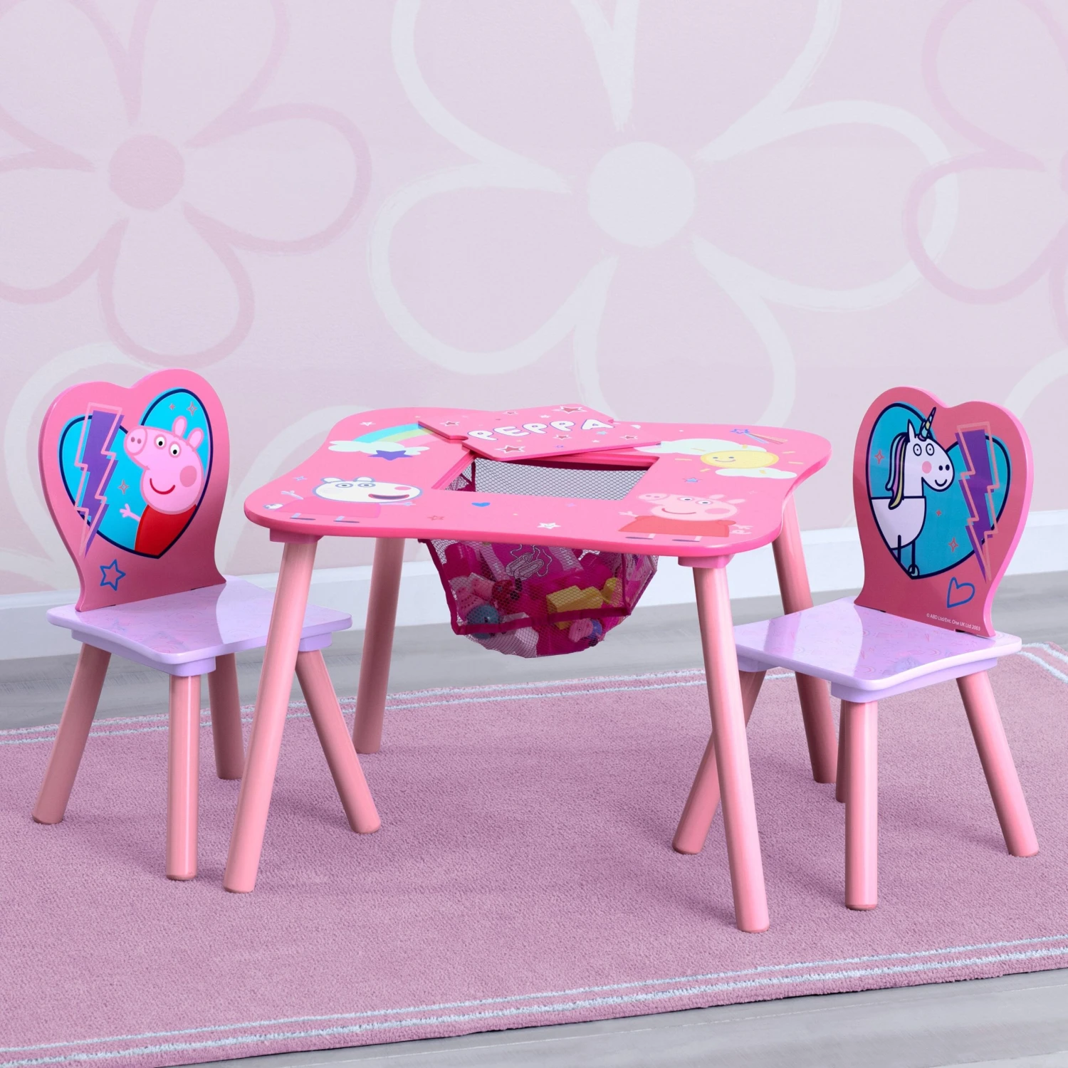 Delta Children Peppa Pig Table And Chair Set With Storage 1 Delta Children Peppa Pig Table And Chair Set With Storage