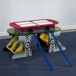Delta Children Race Track Toy And Activity Play Table For Kids -Delta Children TT89025GN 5067 Track Table Lifestyle 101