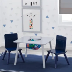 Delta Children Kids Table And Chair Set With Storage (2 Chairs Included)