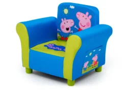 Peppa Pig Upholstered Chair -Delta Children UP83583PG peppa upholstered chair left hi res copy scaled