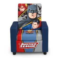 Delta Children Justice League High Back Upholstered Chair -Delta Children UP83636JL 1215 hiback chair justice league silo 01