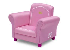 Delta Children Princess Crown Kids Upholstered Chair -Delta Children UP83671GN Crown Upholstered Chair left hi res scaled