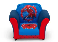 Delta Children Spider-Man Upholstered Chair With Sculpted Plastic Frame -Delta Children UP83688SM 1163 pl frame upholstered chair spiderman silo 01