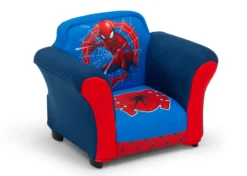 Delta Children Spider-Man Upholstered Chair With Sculpted Plastic Frame -Delta Children UP83688SM 1163 pl frame upholstered chair spiderman silo 02