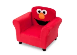 Delta Children Sesame Street Elmo Upholstered Chair -Delta Children UP85982SS sesame upholstered chair KD left hi res scaled
