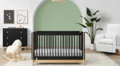 Delta Children BabyGap Tate Collection 8 Delta Children BabyGap Tate Collection -Delta Children W174130 1482 Tate 4in1 Crib Ebony wNatural Lifestyle 11 f58df2cc cb30 4646 b633 4d9f13bcd749