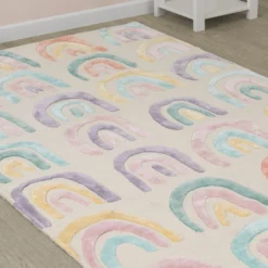 Delta Children Over The Rainbow Hand-Tufted Wool Blend Area Rug 5x8 -Delta Children Z1013MOD 999 Rug Over The Rainbow Lifestyle 102 scaled