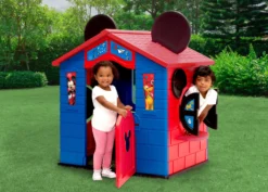 Delta Children Mickey Mouse Plastic Indoor/Outdoor Playhouse With Easy Assembly