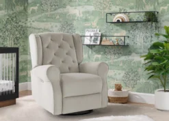 Delta Children Emmie Electronic Power Recliner And Swivel Glider With USB Port In LiveSmart Performance Fabric