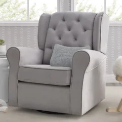 Delta Children Emerson Nursery Glider Swivel Rocker Chair -Delta Children dd1yvbkk96glrz2qw447