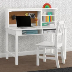 Delta Children Kids’ Wood Desk With Hutch And Chair -Delta Children dkox83buhnhahqdk97zu