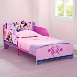 Delta Children Minnie Mouse Wood & Metal Toddler Bed -Delta Children dsecq0irgaavdgw0nawq