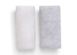Delta Children Fitted Crib Sheets - 2 Pack, White & Heather Grey -Delta Children fd93acz3ull1v9eb6rtb scaled