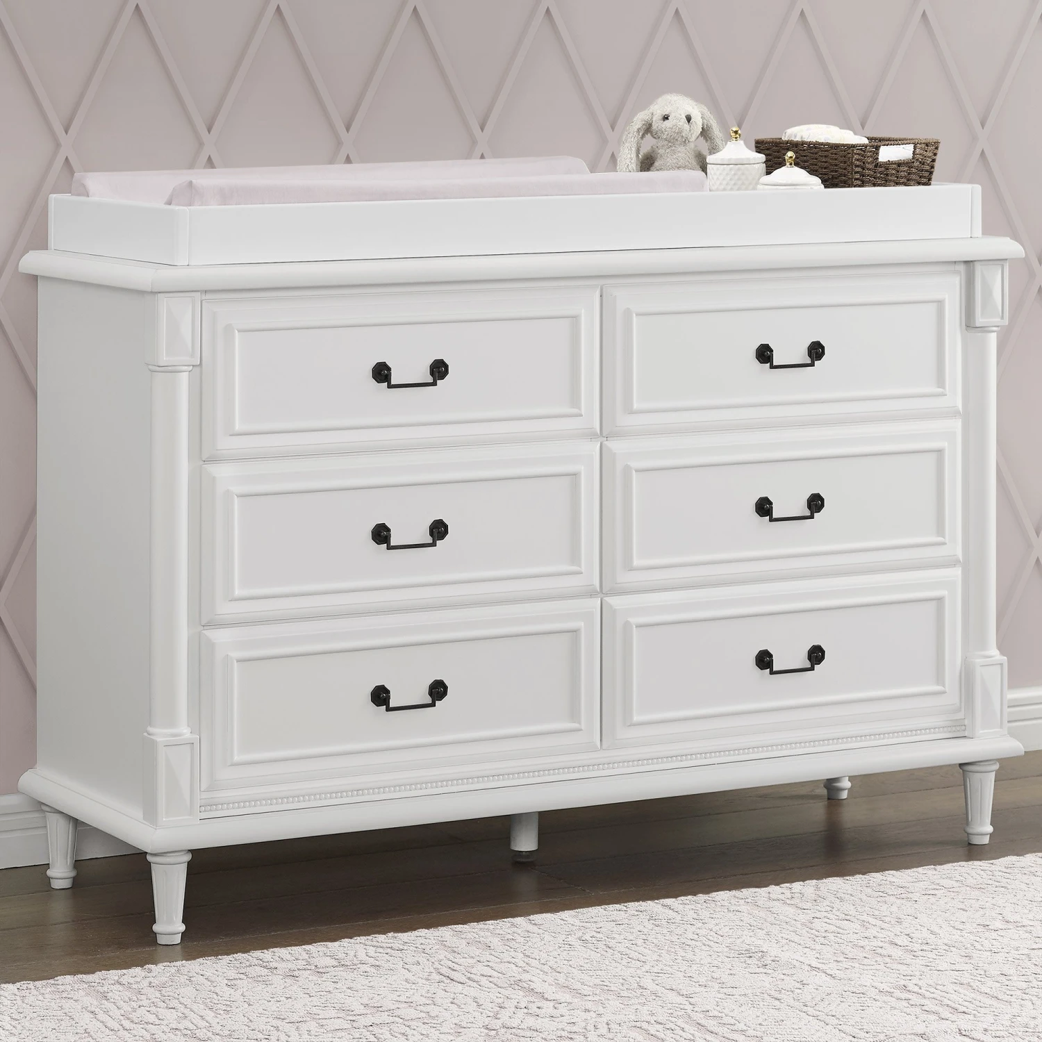 Juliette 6 Drawer Dresser With Changing Top 7 Juliette 6 Drawer Dresser With Changing Top - Image 7