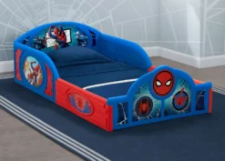 Delta Children Spider-Man Sleep And Play Toddler Bed With Built-In Guardrails
