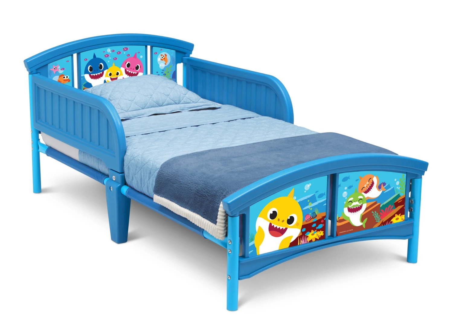 Delta Children Baby Shark Plastic Toddler Bed 5 Delta Children Baby Shark Plastic Toddler Bed - Image 5
