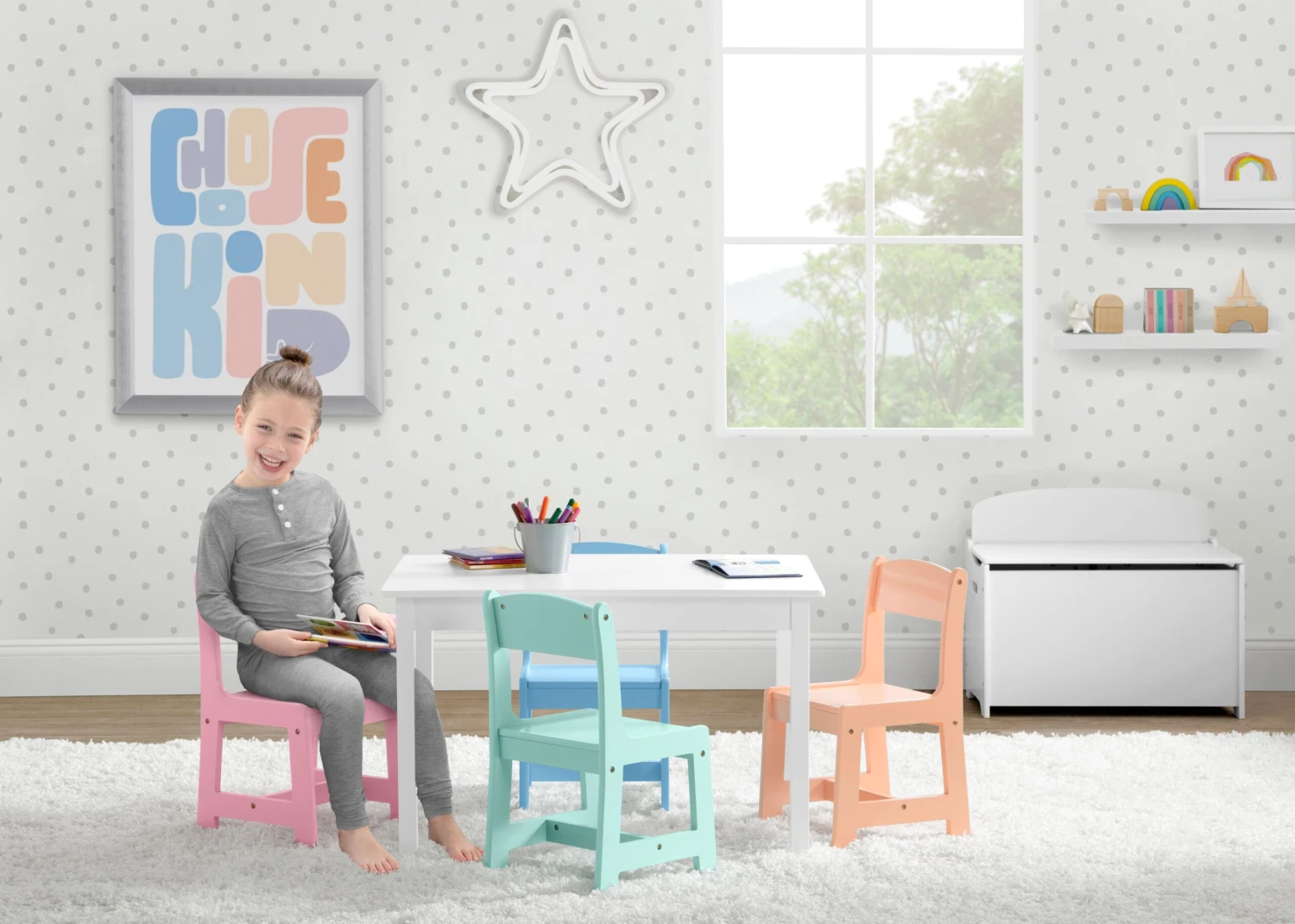 Delta Children MySize Kids Table With 4 Chairs 6 Delta Children MySize Kids Table With 4 Chairs - Image 6