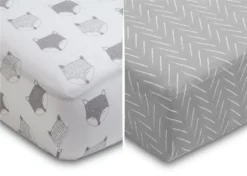 Delta Children Indie Fox Fitted Crib Sheets - 2 Pack -Delta Children iqkdl70hvt2i57n4e0hq