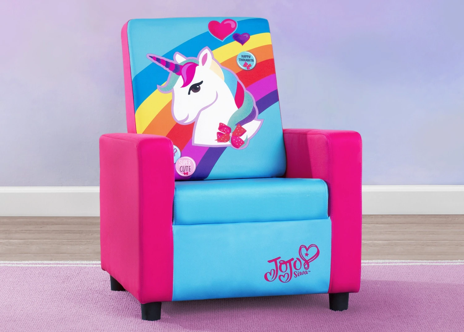 Delta Children JoJo Siwa High Back Upholstered Chair 1 Delta Children JoJo Siwa High Back Upholstered Chair