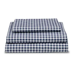 Delta Children Navy Gingham 3-Piece Twin Sheet Set -Delta Children kdhezy8ycicoxcc3mgtw scaled