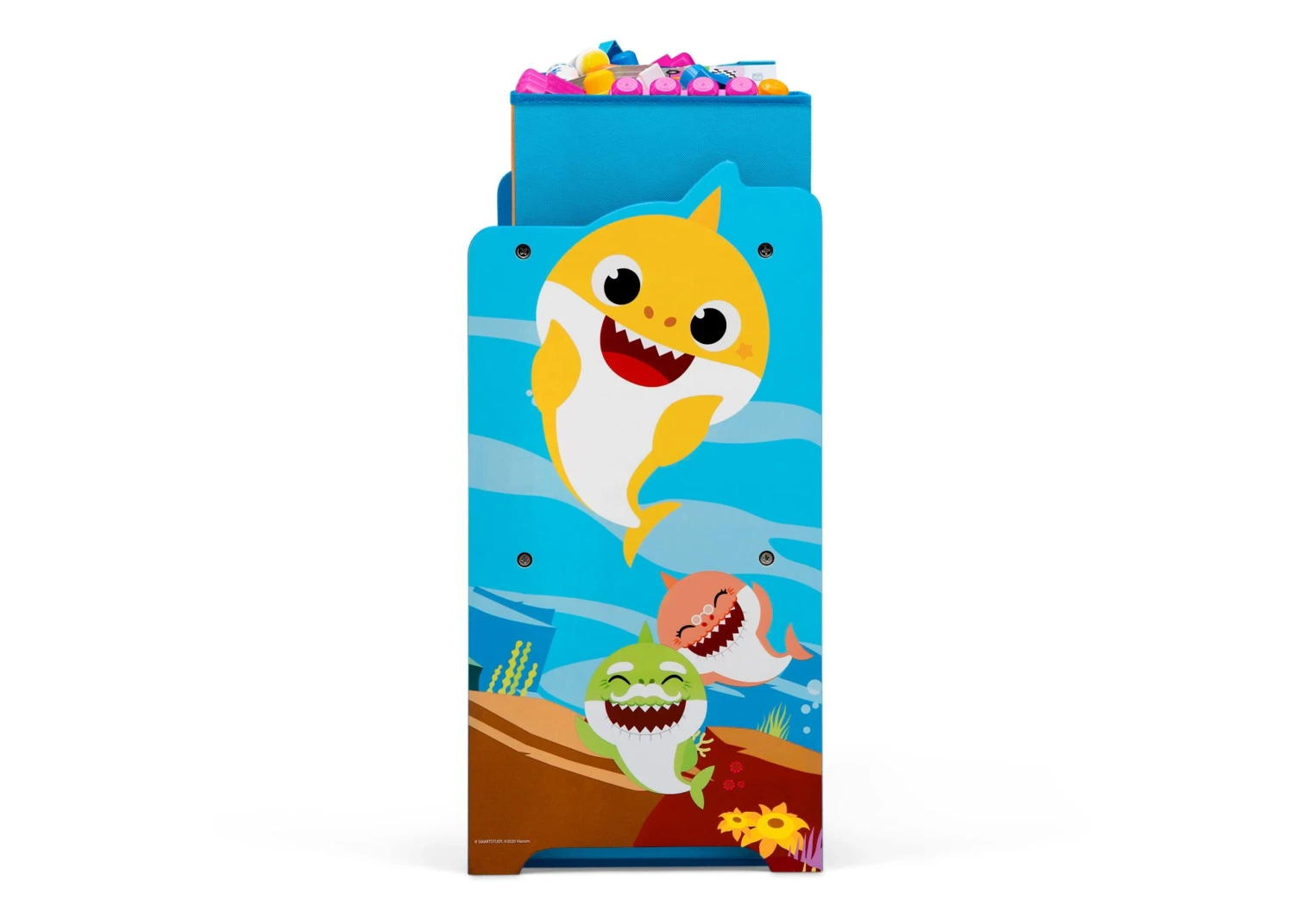 Delta Children Baby Shark Deluxe 9 Bin Design And Store Toy Organizer 4 Delta Children Baby Shark Deluxe 9 Bin Design And Store Toy Organizer - Image 4